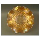 8 ¾” N Strawberry Stippled 8 Ruffled Bowl w/