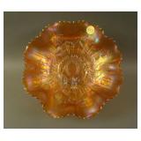9” N Good Luck 8 Ruffled Bowl w/ Ribbed Ext. – Dk.