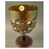 Westmoreland Checkerboard Stemmed Goblet –