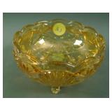 5” Rindskopf Facets Small 3 ftd. Rose Bowl – Lt.