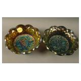 (2) 4 7/8” Imperial Heavy Grape ind. Berry Bowls –