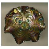 7 3/8” Imperial Scroll Embossed 8 Ruffled Bowl w/