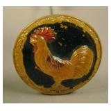 Rooster Hatpin – Amber (scarce)