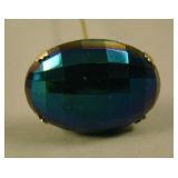 Faceted Oval Hatpin – Dark (very scarce; tough to