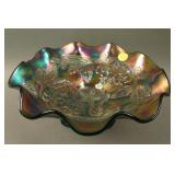9” Dugan Dogwood Sprays domed 10 Ruffled Bowl –