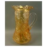Fenton Ten Mums Handled Tankard Water Pitcher –