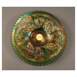 6 1/8” Fenton Pine Cone Flat Plate w/ Paneled Ext.