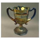 Fenton Orange Tree Handled Loving Cup – Blue (very