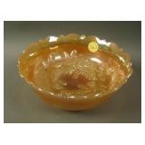 6 ¼” Fenton Acorns Deep Round Bowl – Mari./