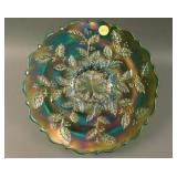 9 ¾” Fenton Holly Flat Plate – Teal Green (very