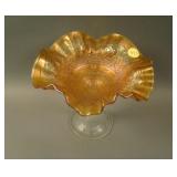 Fenton Persian Medallion Stemmed 6 Ruffled Crimped