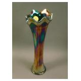 9 3/8” Tall Fenton Butterfly and Berry Swung Vase