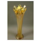 10 ¼” Tall Fenton Fine Rib Standard Swung Vase –