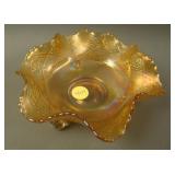 6” Fenton Fentonia ftd.low 6 Ruffled Berry Bowl –
