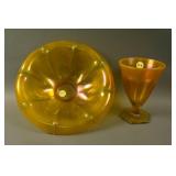 (1) 10” Fenton Stretch #857 Cupped Console Bowl,