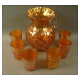 Fenton Apple Tree 7 pc. Bulbous Water Set – Dk.
