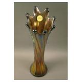12 ¼” Dugan Spiralex Swung Vase – Amethyst (scarce