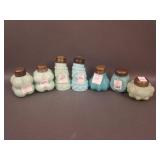 7 pc. Lot Opaque Salt and Peppers including