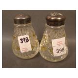 Pair Champion Salt and Peppers – Amber Stained