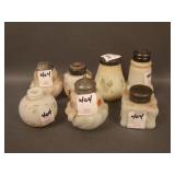 7 pc. Wavecrest Lot: Pair Eggs in Cup; Egg Crate,