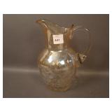 Victorian IVT Handled Water Pitcher - Pomona/ Lt.