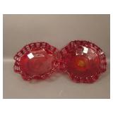 (2) Fenton Three Row Basketweave Open Edge 3 ftd.