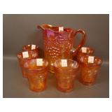 Mosser Grape and Cable 7 pc. Water Set – Amberina