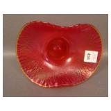 4 1/4" Tall Possinger Art Glass 2-Sided Hat Shaped