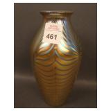 6 3/4" Tall Unsigned Studio Art Glass Vase w/