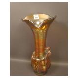 11 3/4" Tall Newer Studio Glass Swirl Vases w/