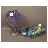 3 pc. Lot: (1) Atterbury Carnival Covered Rabbit –