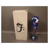 8 1/2" Tall Fenton Geometric ftd. Vase in Box –