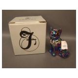 Fenton Sitting Cat Figure w/ Artist Signed