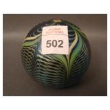 Orient and Flume #502J1979 Art Glass Paperweight