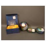 Lot of (4) Misc. Paperweights – (3) Misc. Art