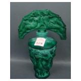 Czech Green Malachite Nude Perfume Bottle