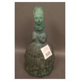 Czech Green Malachite 6 1/2" Figural Colonial Lady