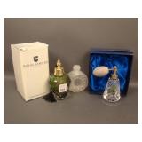 Lot of 4 Perfumes: (1) Waterford Crystal, (1)