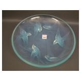 11 5/8" Signed Sabino Lg. Console Bowl w/ Swallows