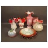 7 pc. Lot: includes Victorian and Cased Glass,