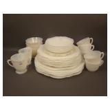 36 pc. Set of American Sweetheart Depression Glass