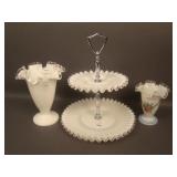 3 pc. Fenton Silvercrest Lot: Includes (1) 2