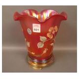 100th Anniversary Ribbed Optic Vase w/ Floral