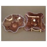 2 pc. Lot: Fenton Amethyst Opal. Including
