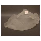 8 – 8 1/2" Long Signed R. Lalique Oblong Bowl w/