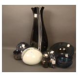 9 pc. Lot Modern Contemporary Studio Art Glass –