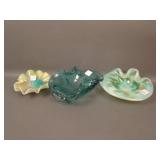 Lot (3) Murano Mid-Century Colored Bowls