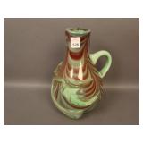 Modern Art Glass Ewer w/ Pulled Loop Design and