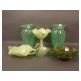 6 pc. Green Lot: Pastel Swan, Goofus and (2) Odd