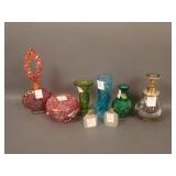 8 pc. Lot w/ (2) Hand Vases and Lady Dresser items